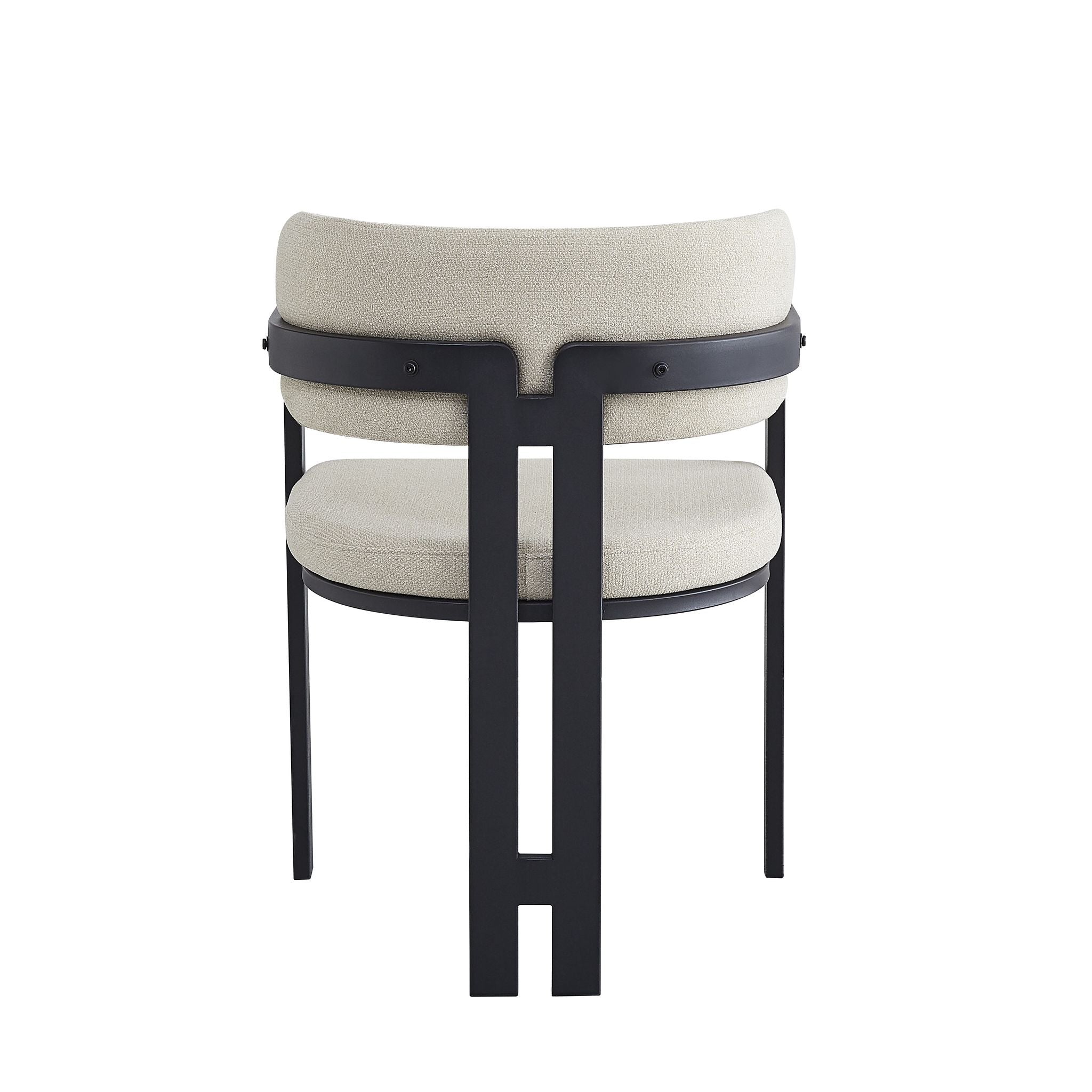 Chaise Mellow Pied Metal Noir Assise Grain Sable