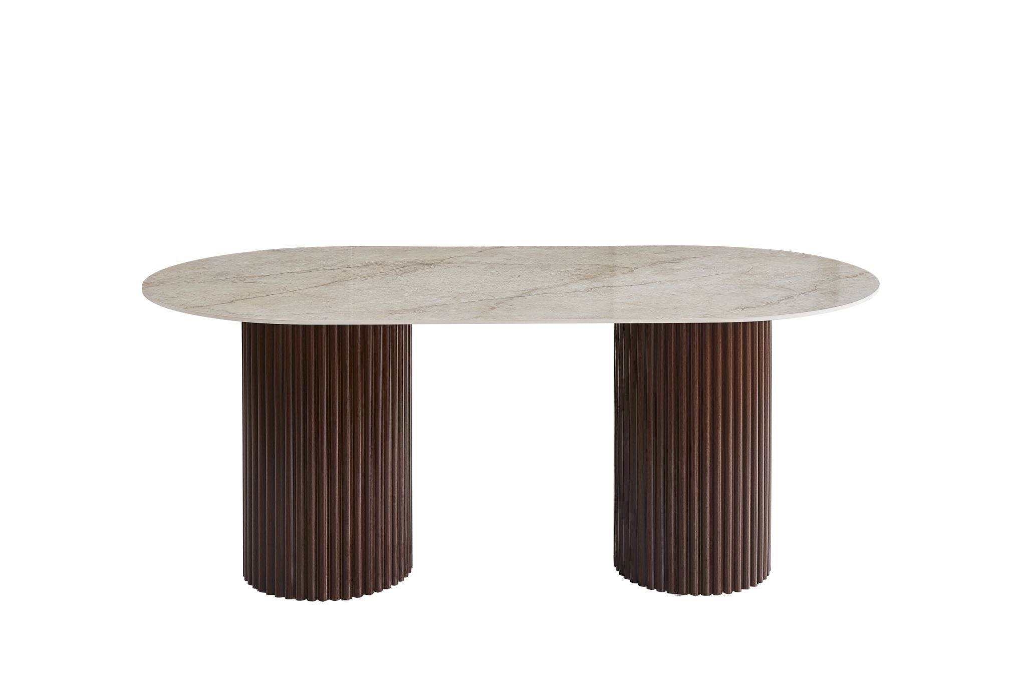 Table à Manger Keysha - Pieds Bois Noyer