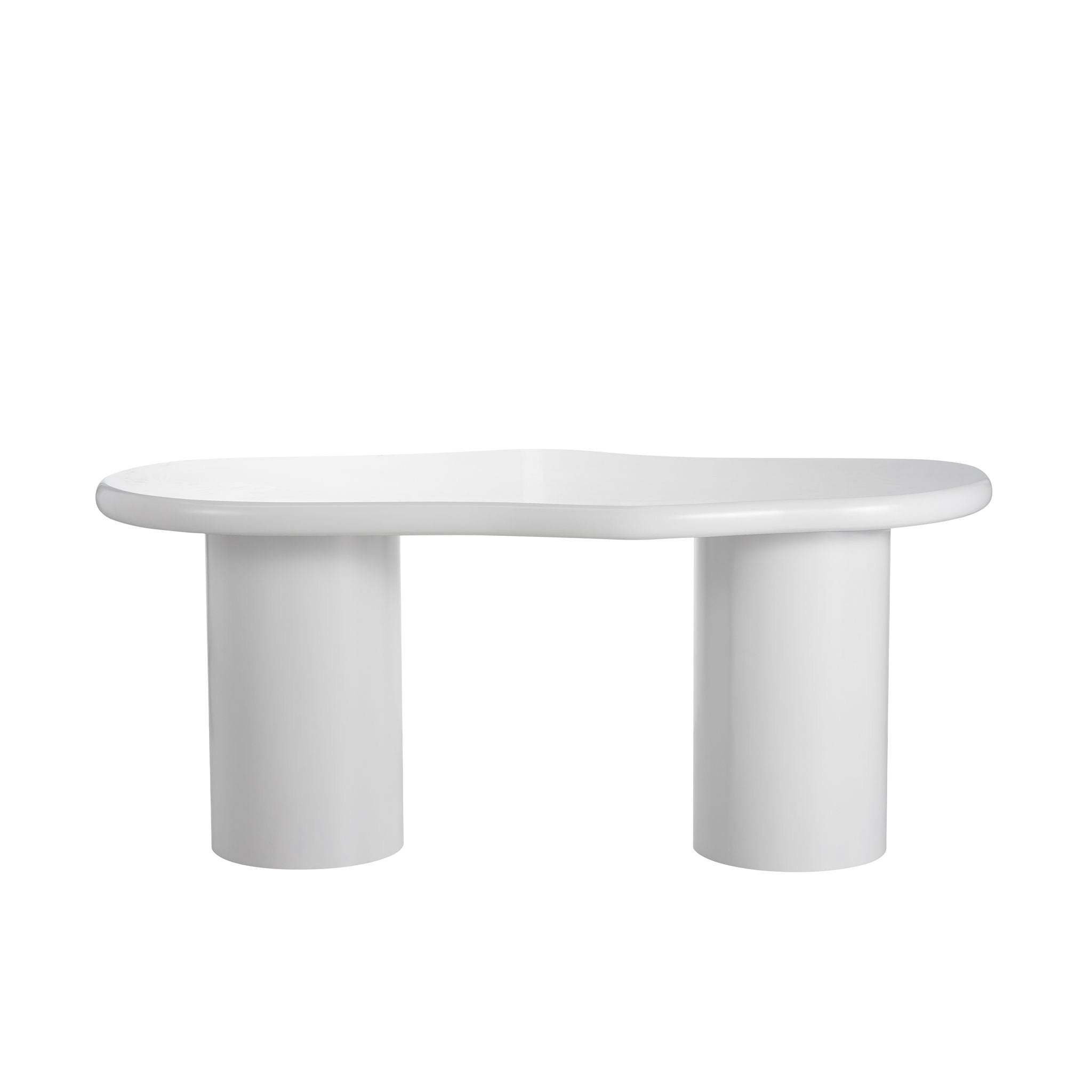 Table à Manger Curve Blanc