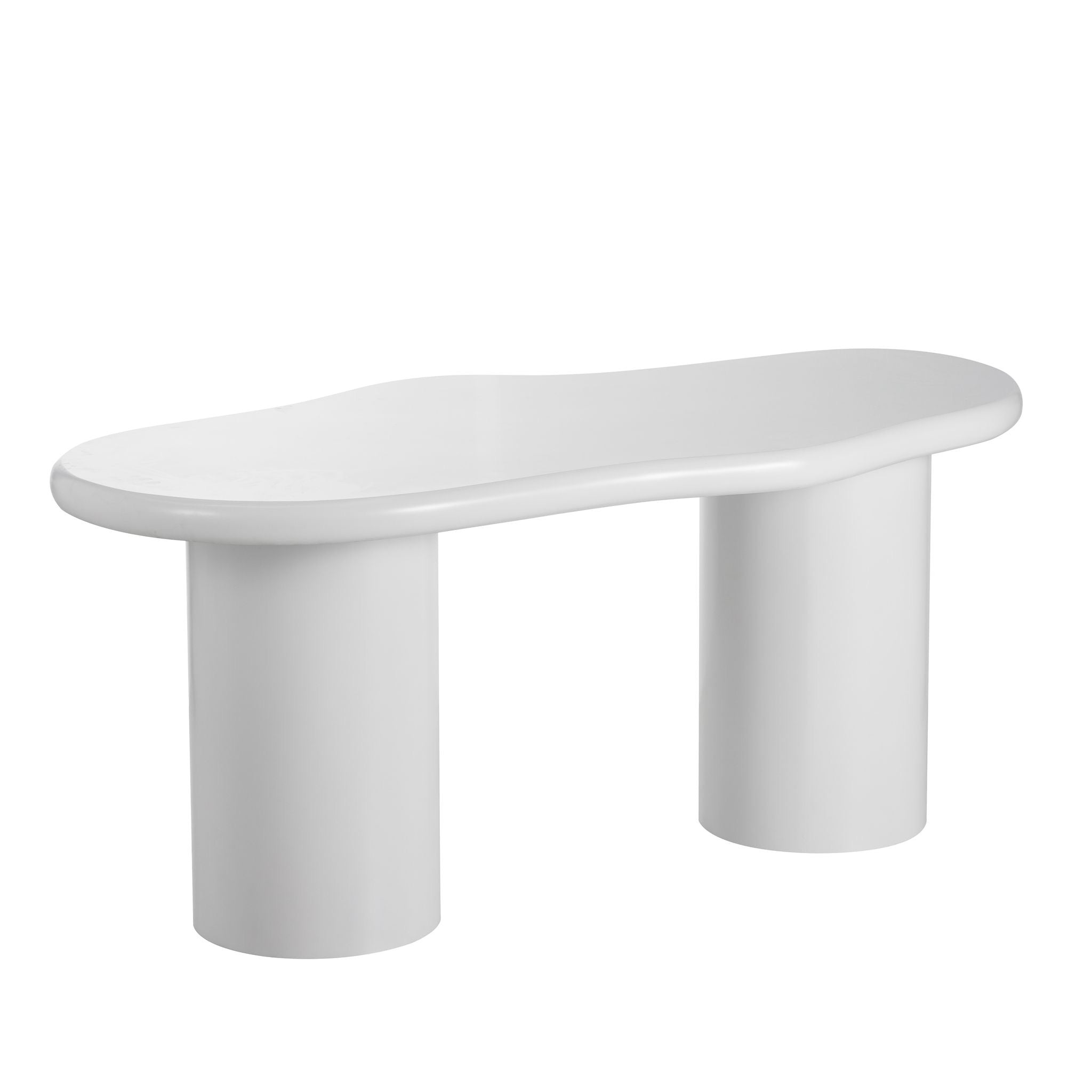 Table à Manger Curve Blanc