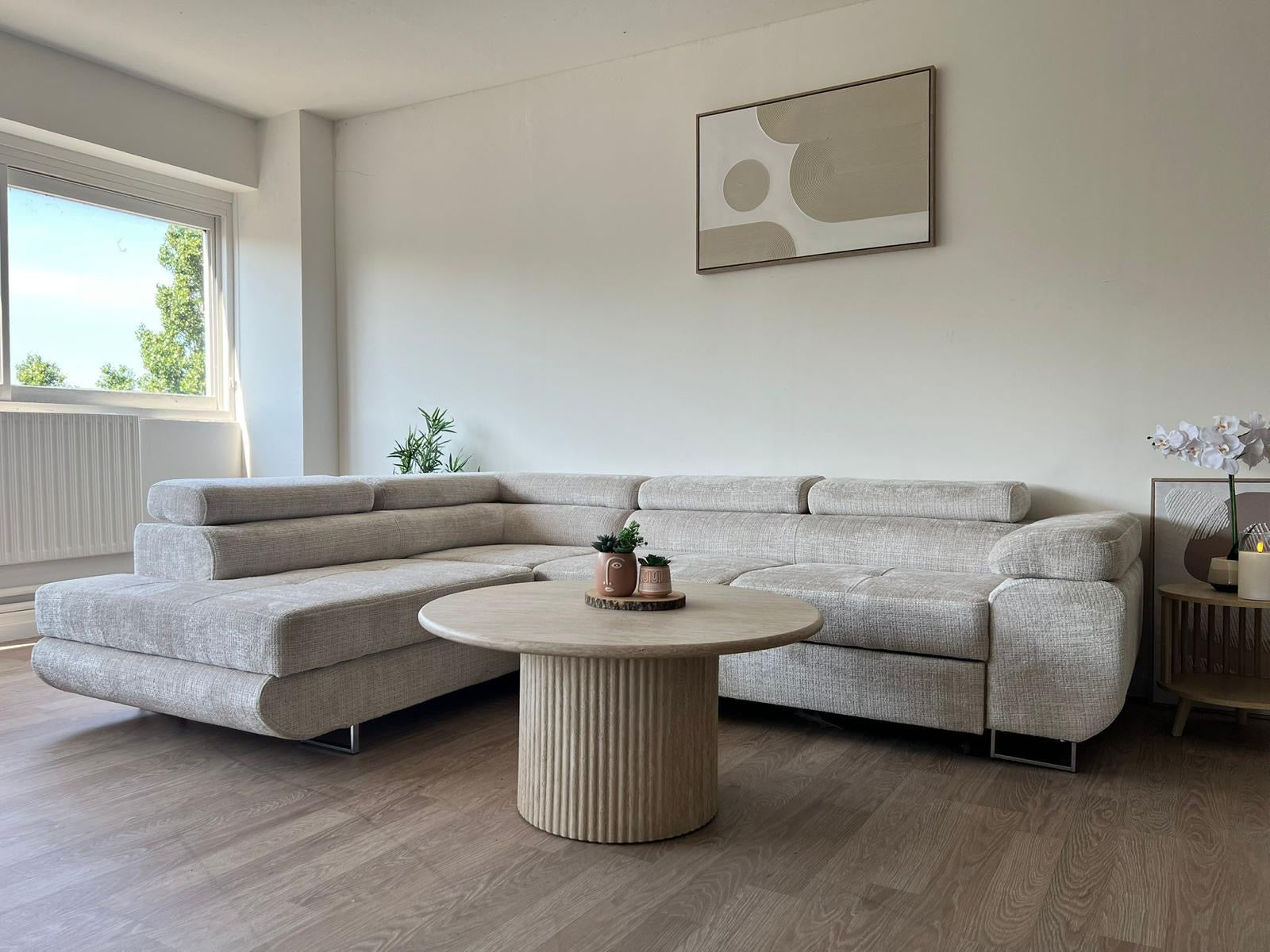 Canapé Toulouse Beige - Velours