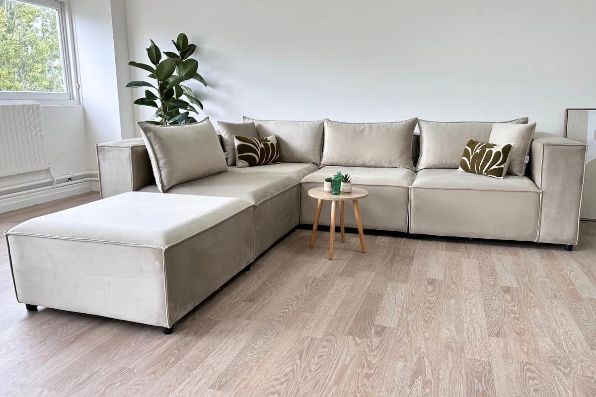 Canapé Élégance Modulable 4+1- Velours