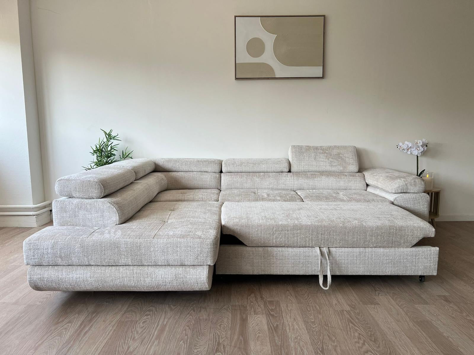 Canapé Toulouse Beige - Velours