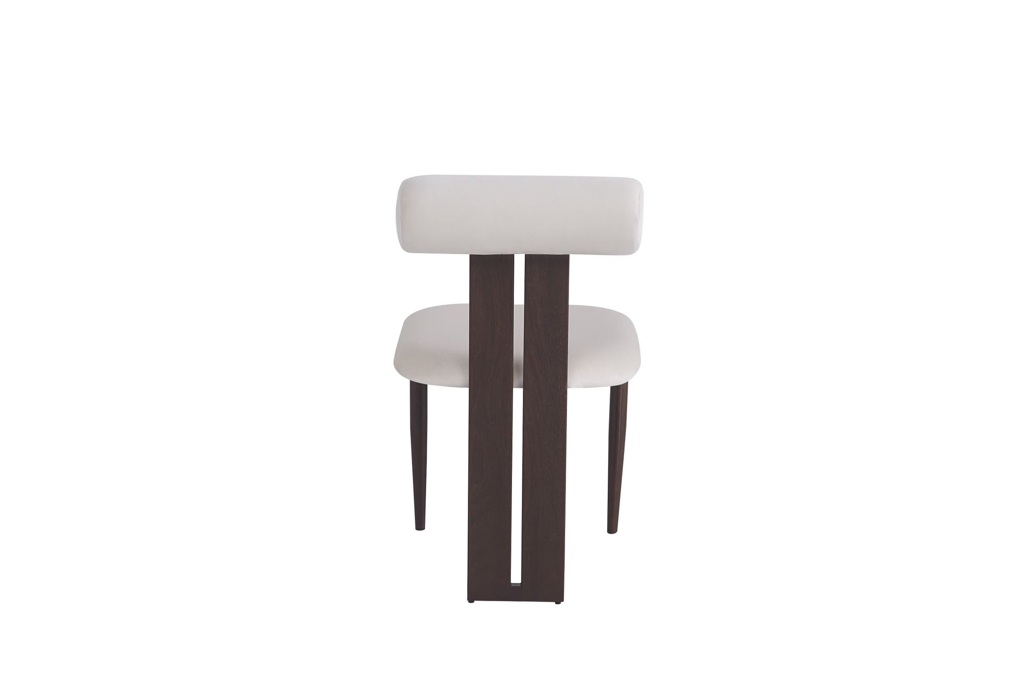 Chaise Tiffany Pied Effet Bois Noyer