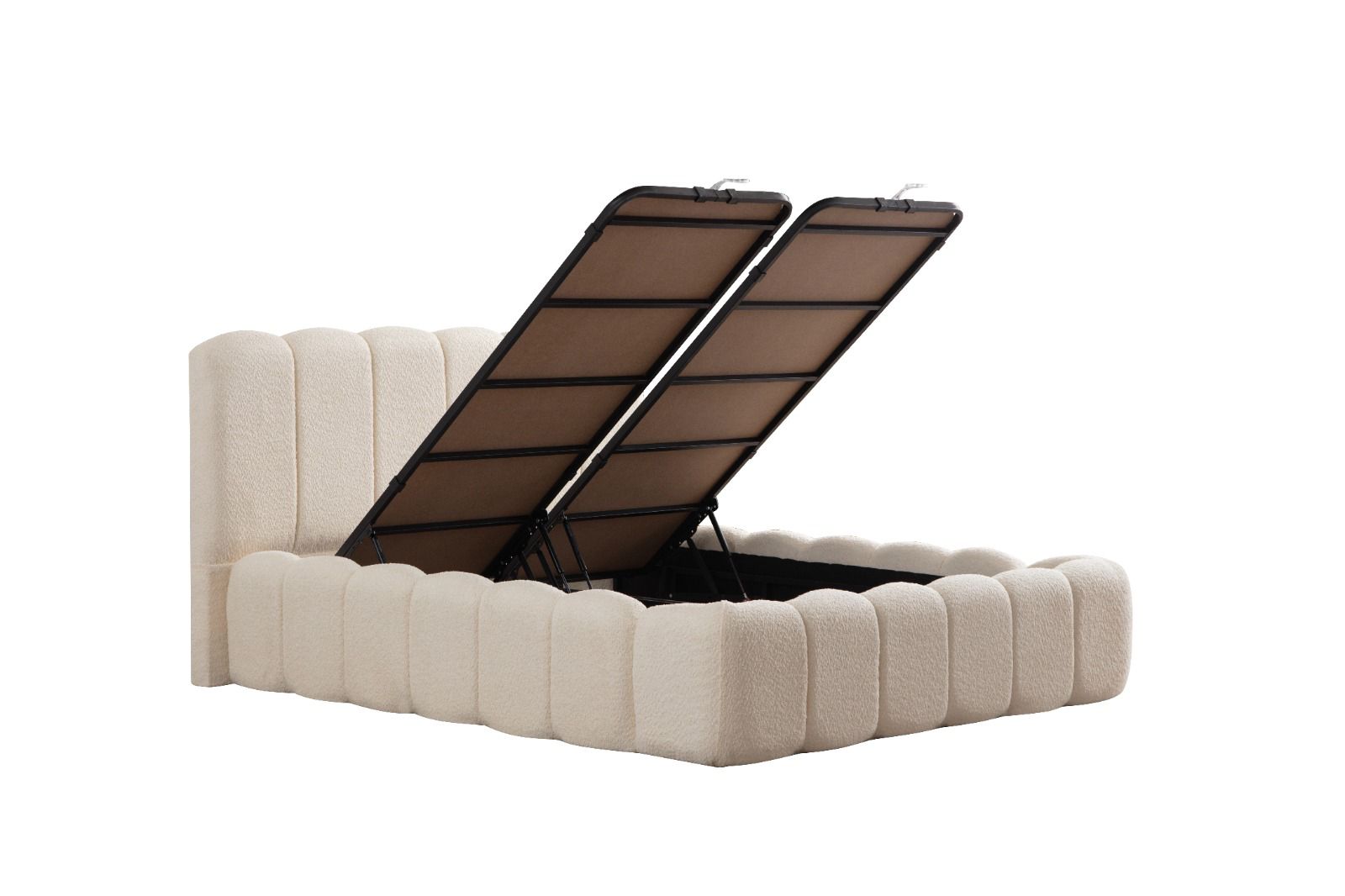 Lit Coffre Bumble Blanc Cassé - Chenille