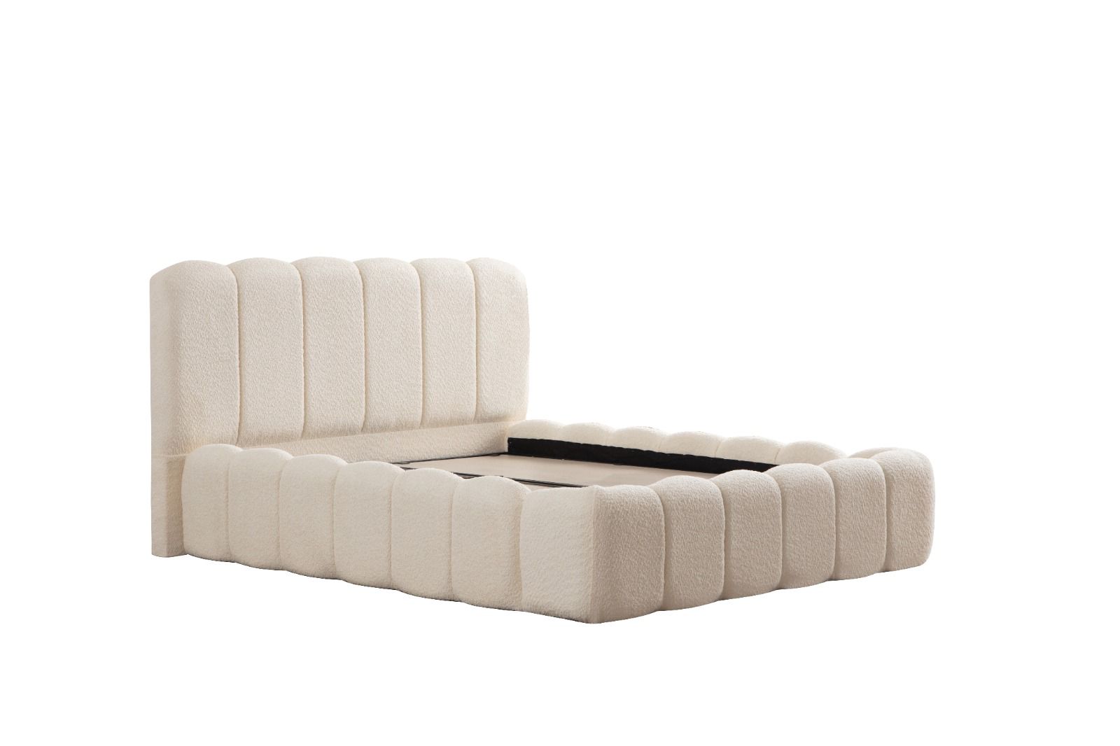 Lit Coffre Bumble Blanc Cassé - Chenille