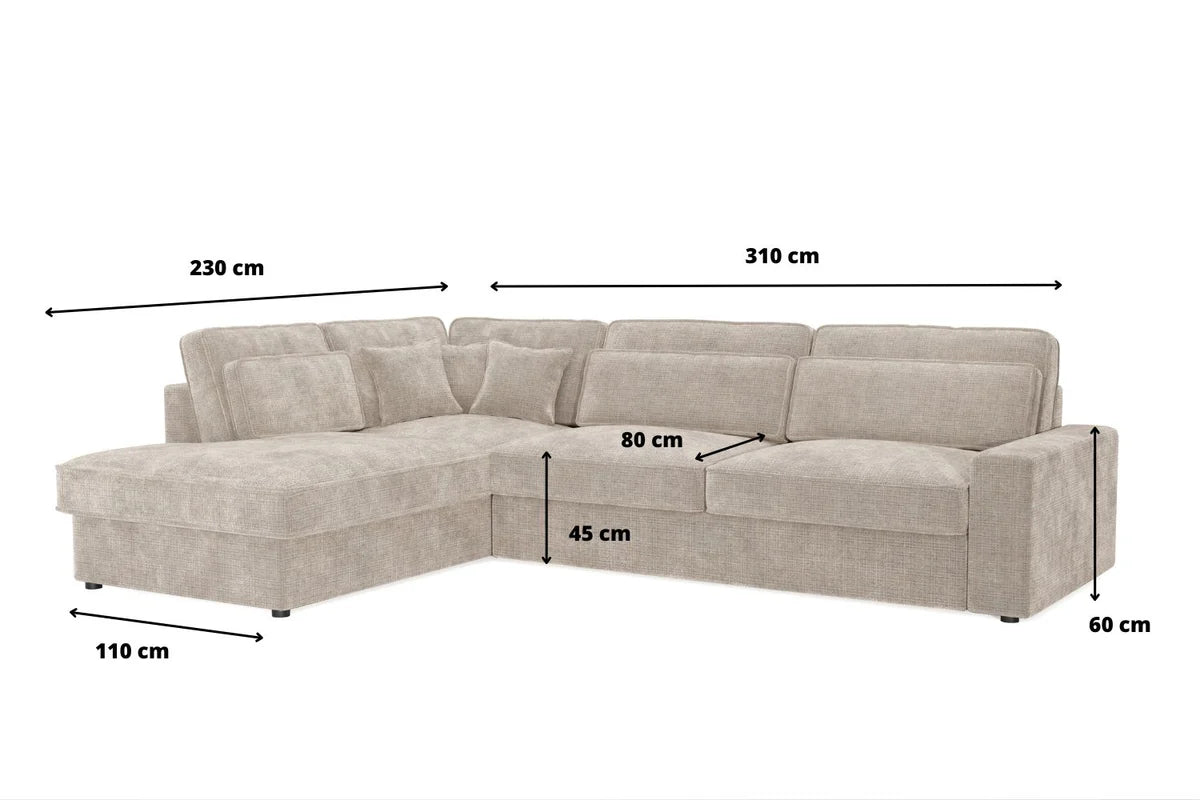 Canapé d’Angle Marbella Beige