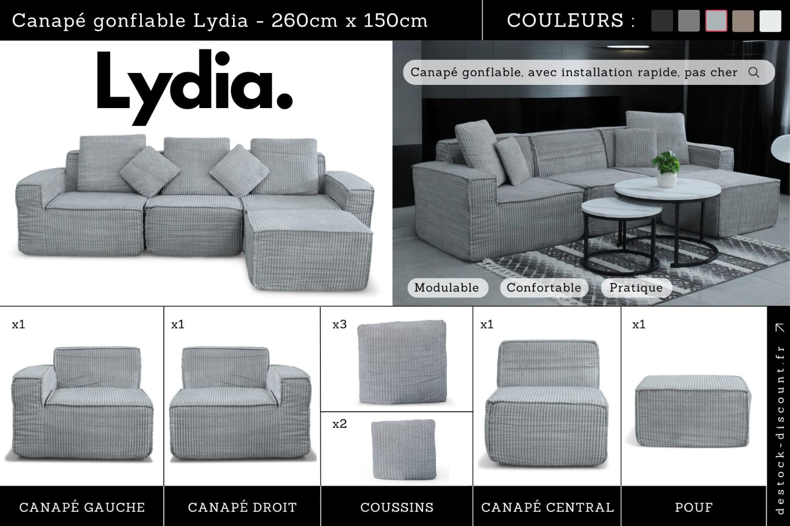 Canapé Lydia