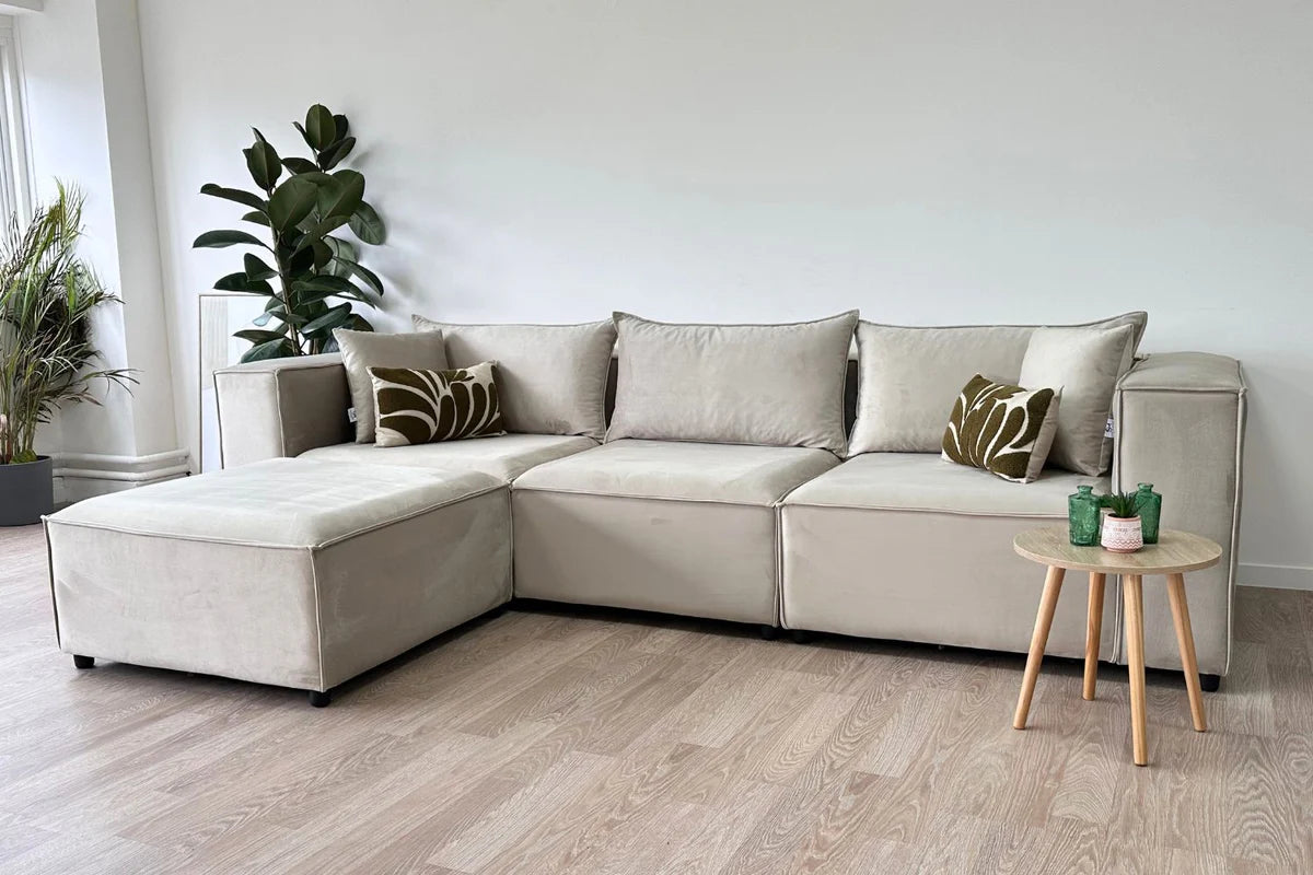 Canapé Élégance Modulable 3+1 - Velours