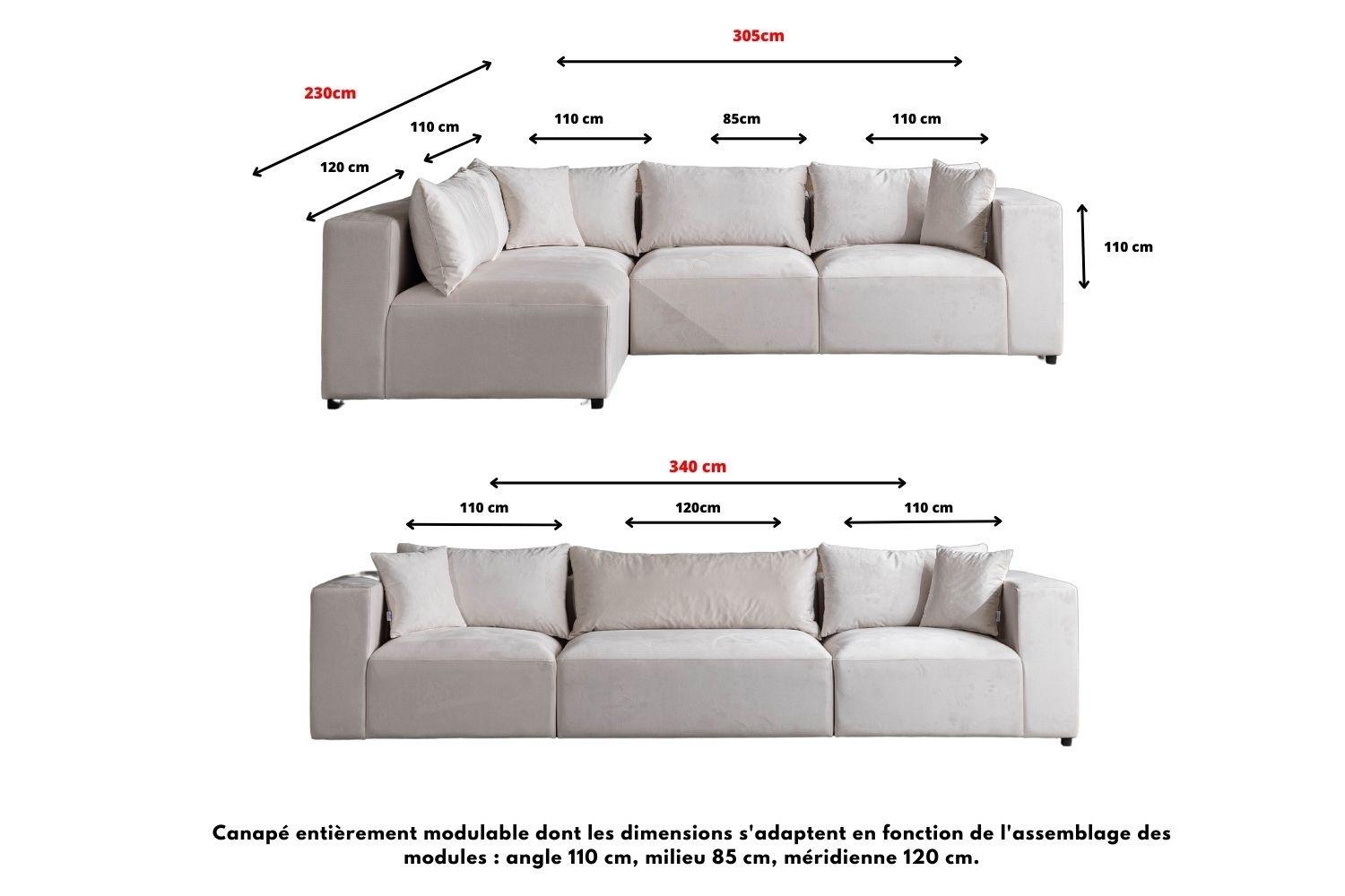 Canapé Azra modulable