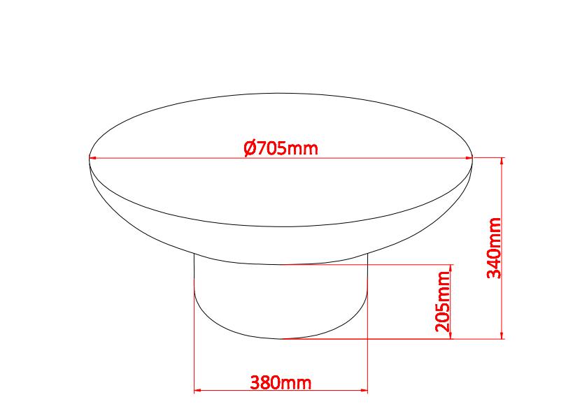 Table basse Galet