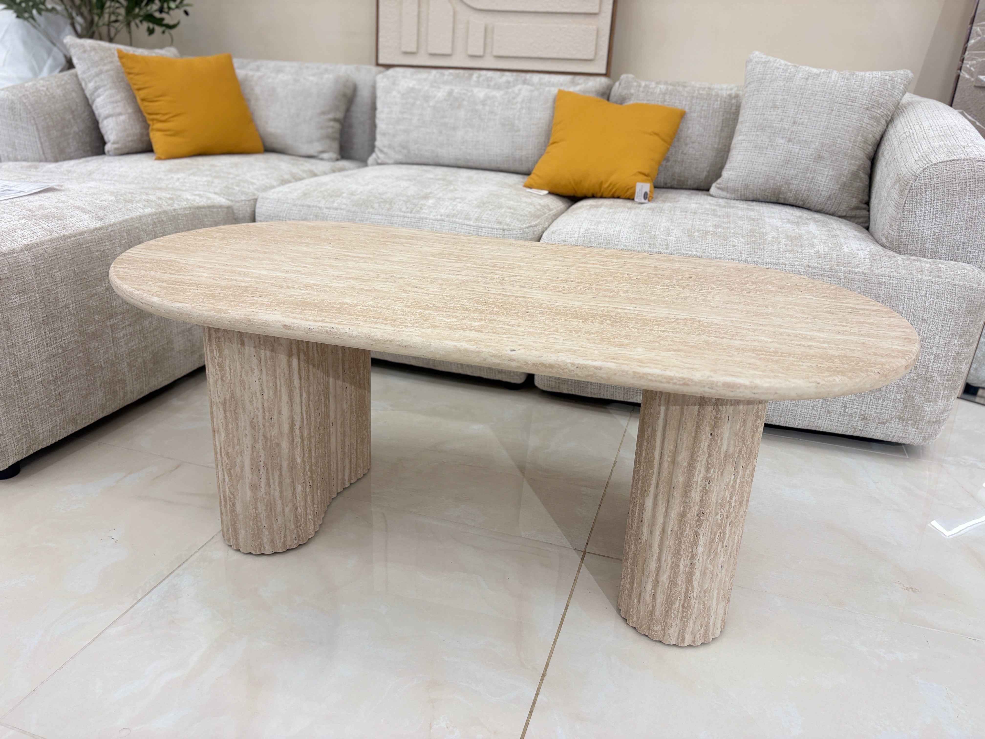 Table Basse Bianca Travertin