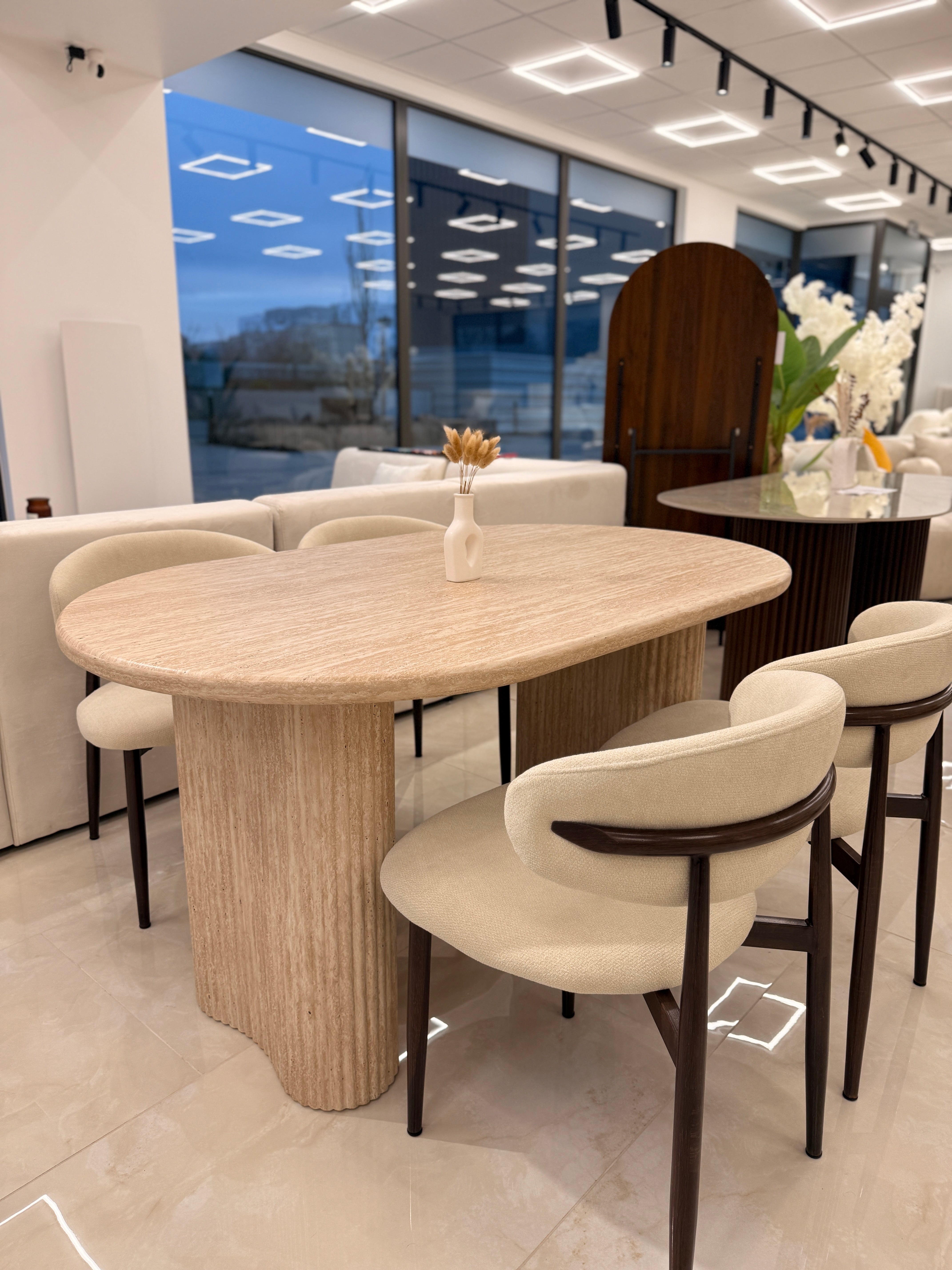 Table à Manger Bianca Travertin