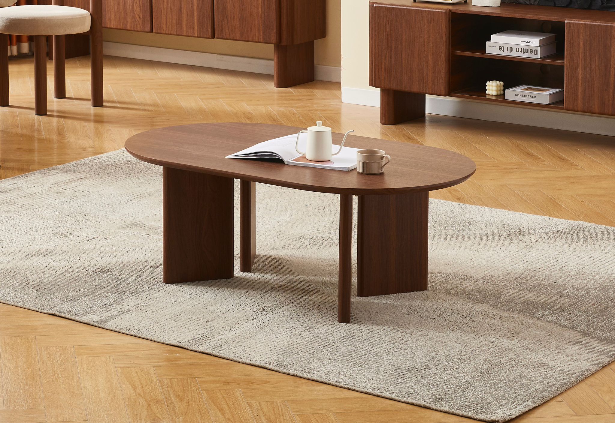 Table Basse Ambre Noyer