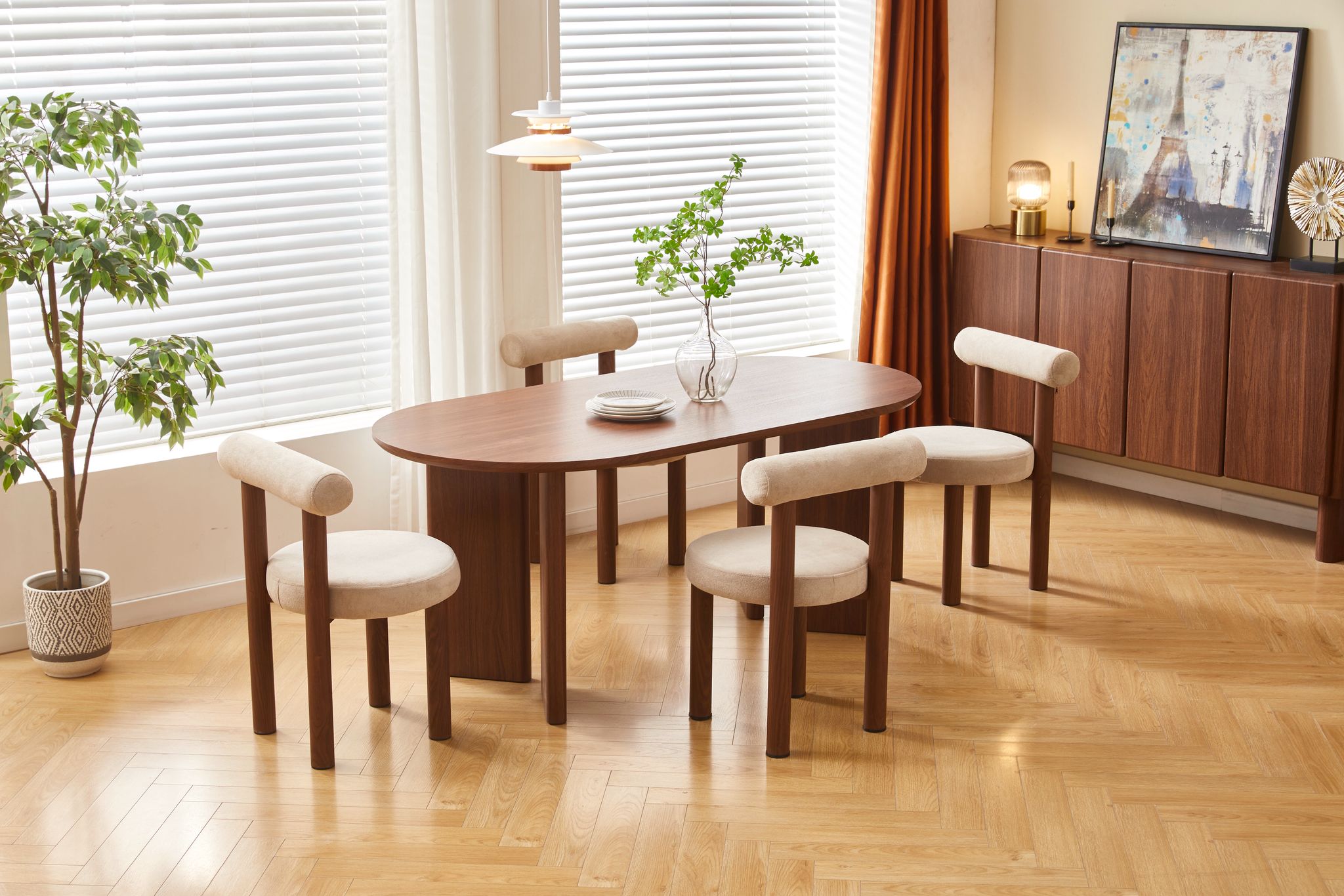 Table Ambre Noyer