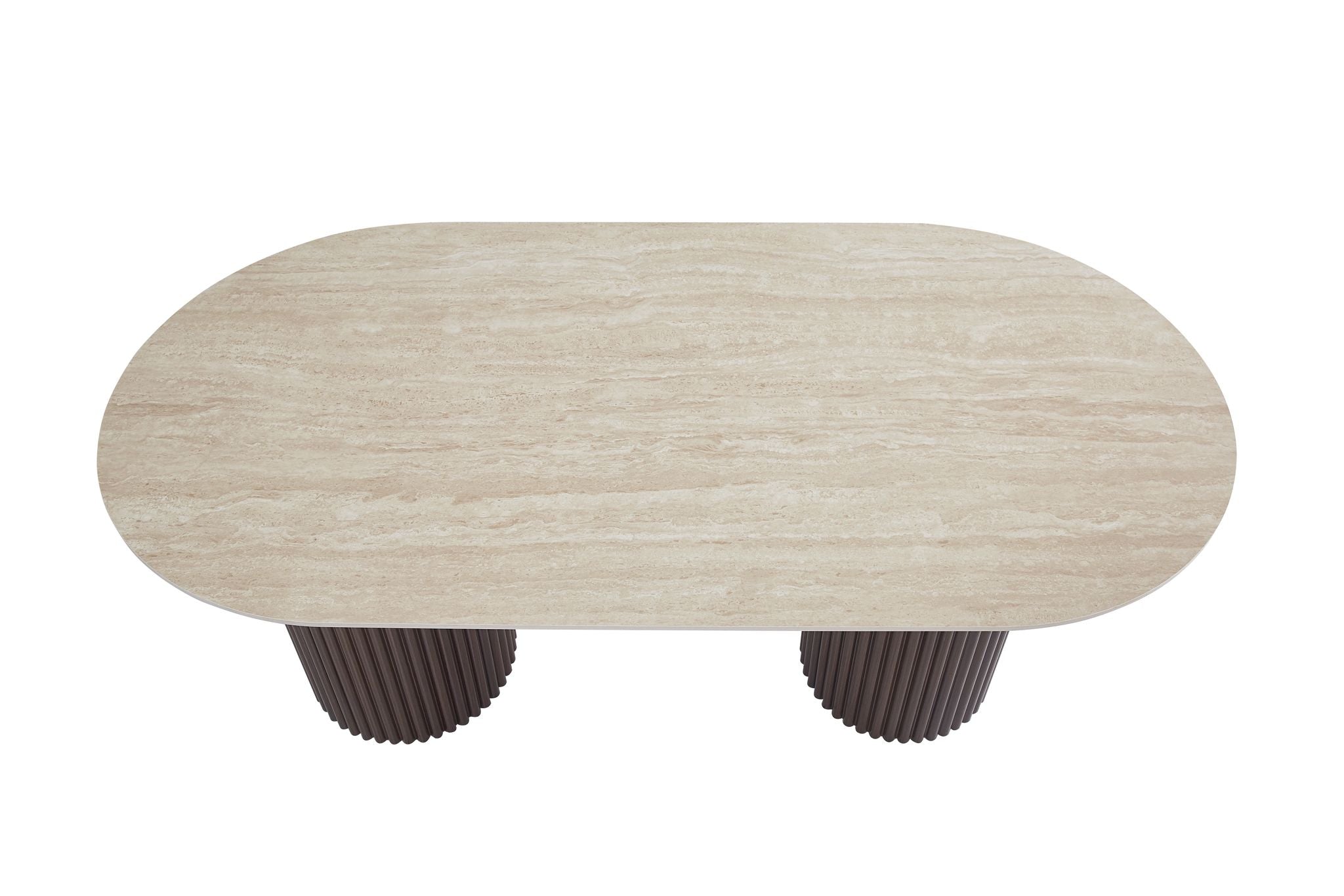 Table À Manger Keysha Pied Bois Noyer