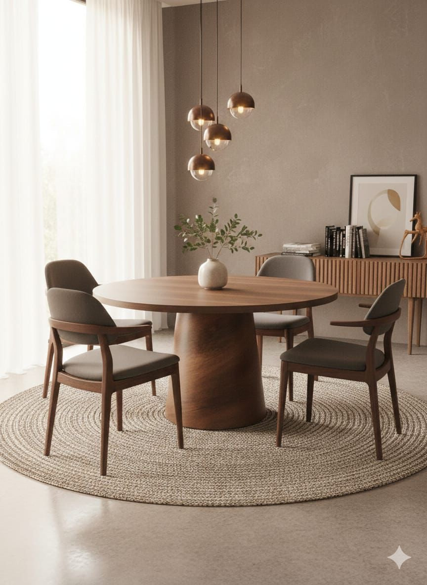 Table à manger Chaïma Bois Noyer