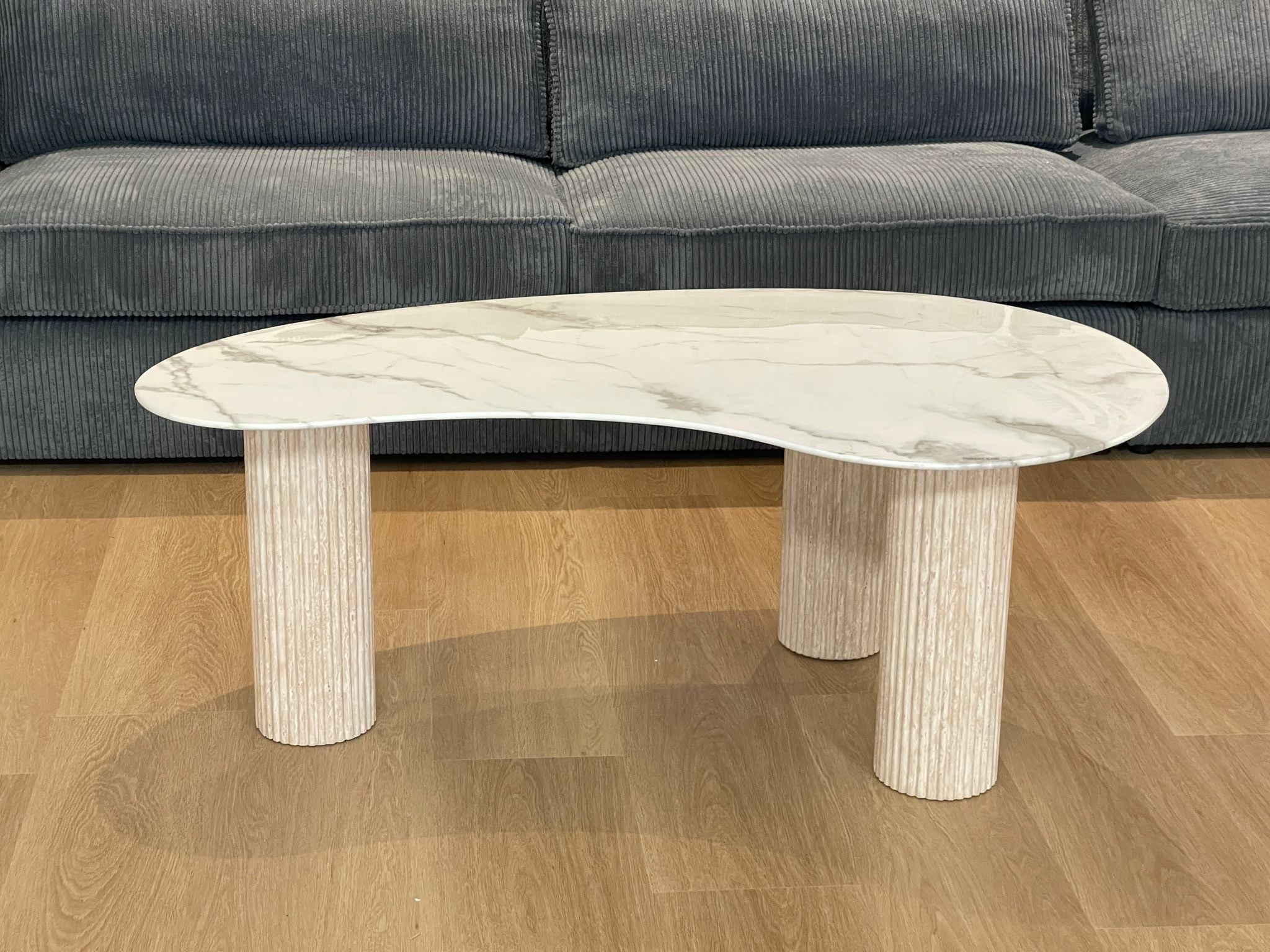 Table Basse Pylône Marbre Blanc