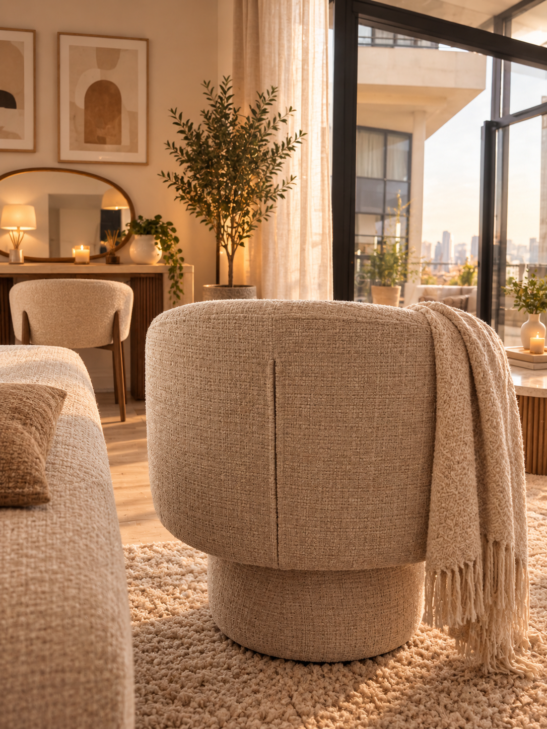 Fauteuil Pivotant Louna Marbella