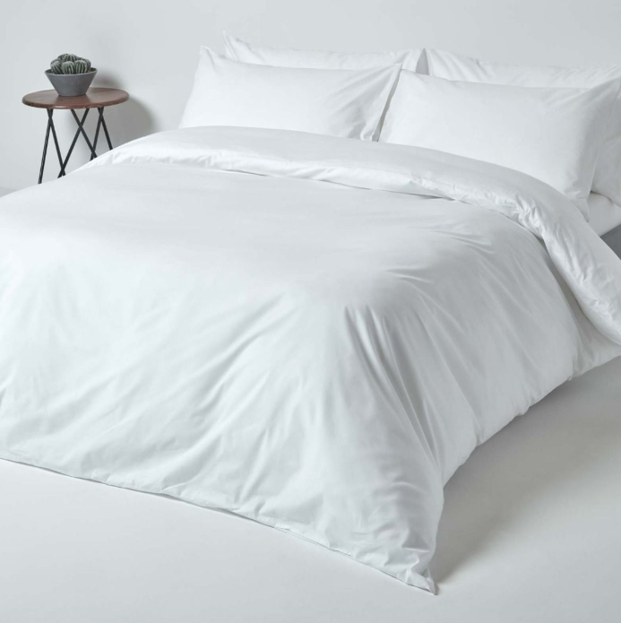 Drap housse 100% coton blanc