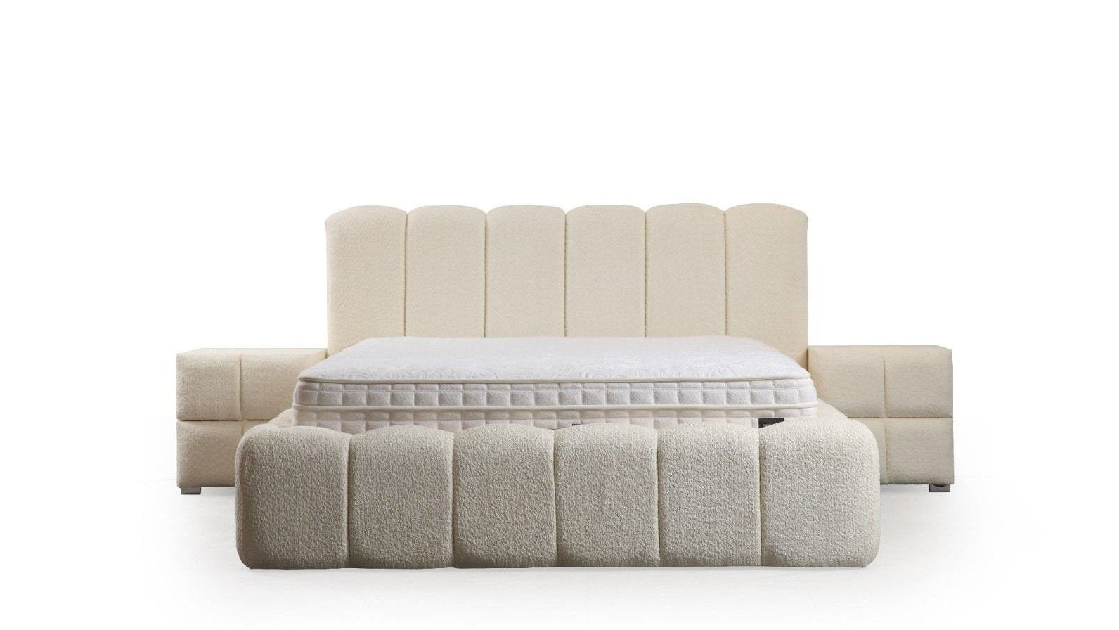 Lit Coffre Bumble Blanc Cassé - Chenille