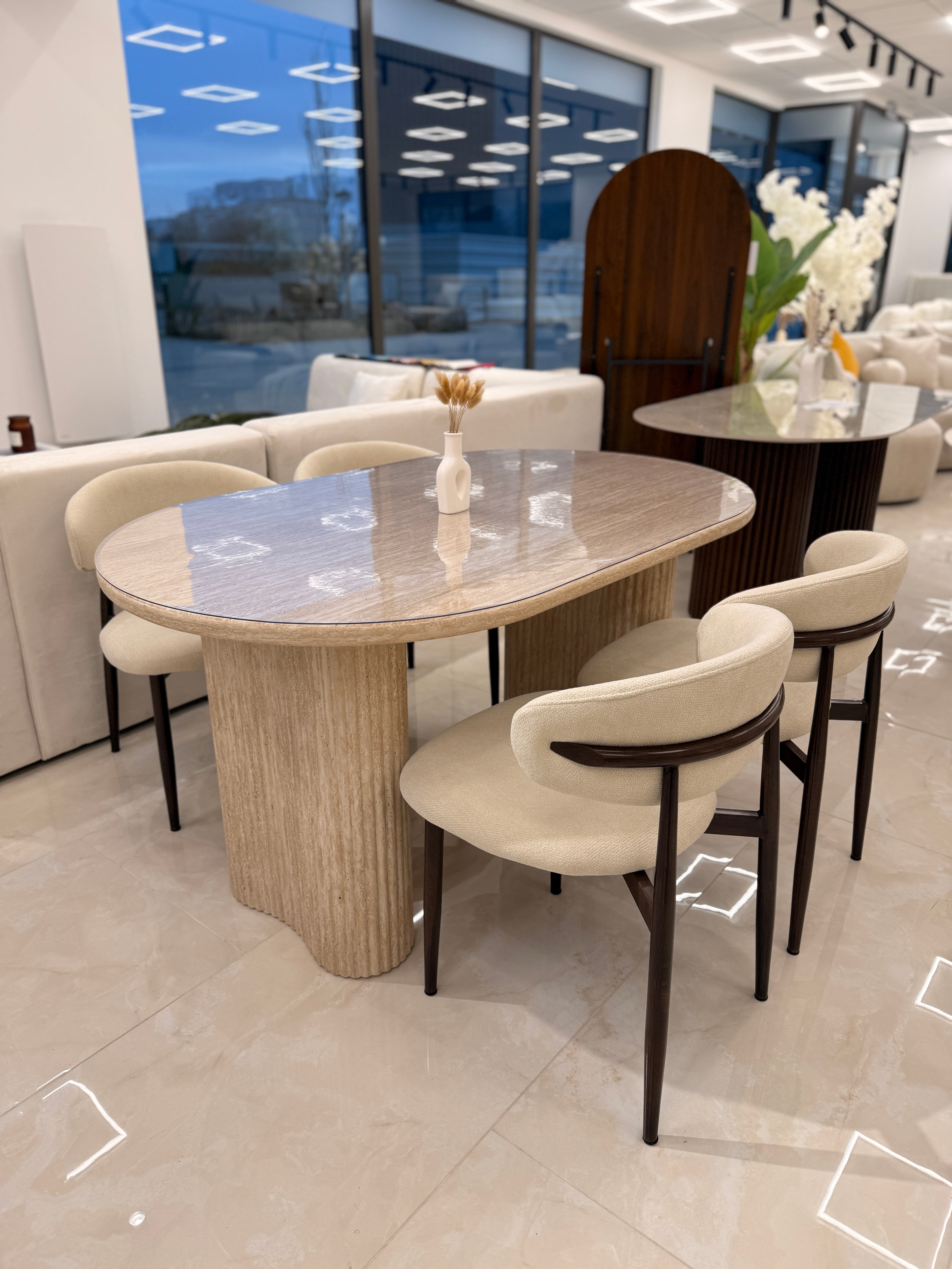 Table à Manger Bianca Travertin