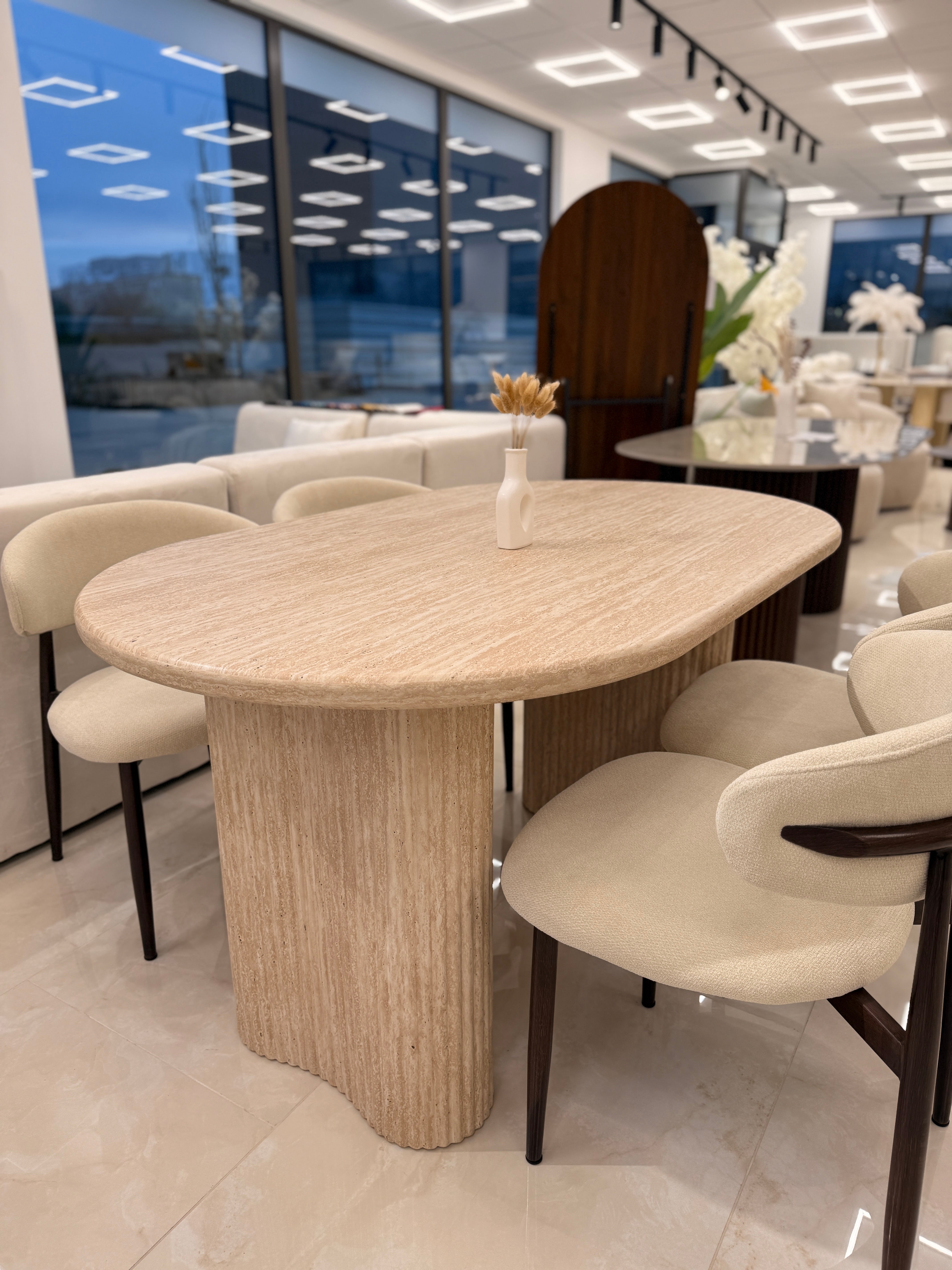 Table à Manger Bianca Travertin