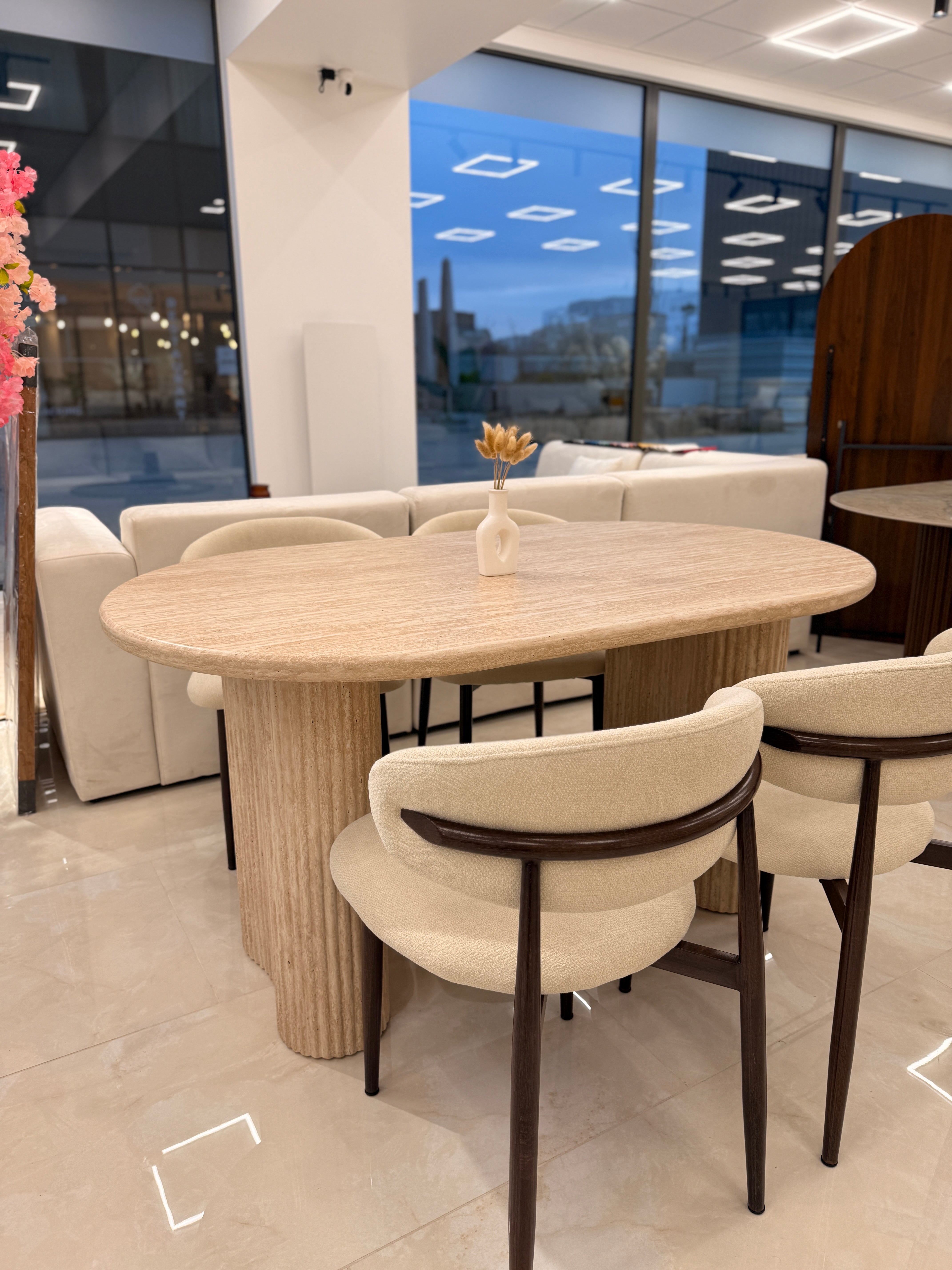 Table à Manger Bianca Travertin