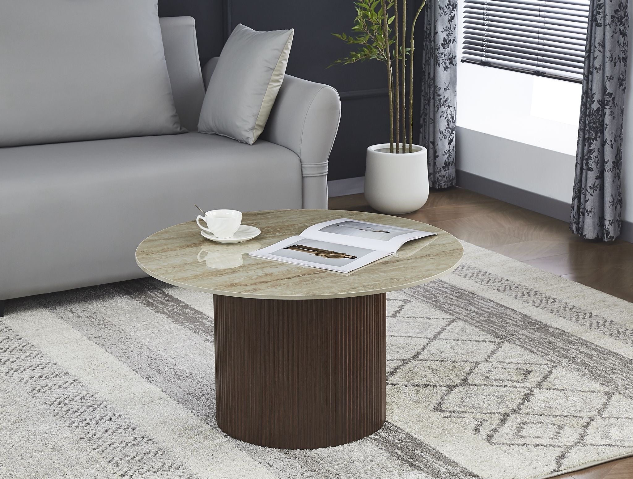 Table Basse Famous Pieds Bois Noyer